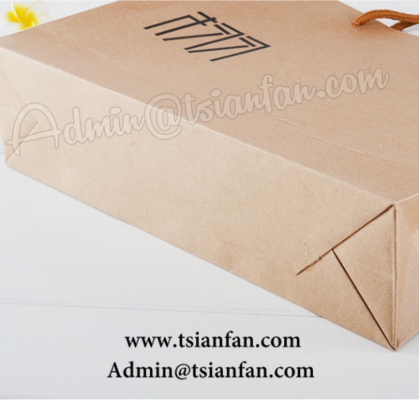Custom Printed Brown Kraft Paper Bag PG607