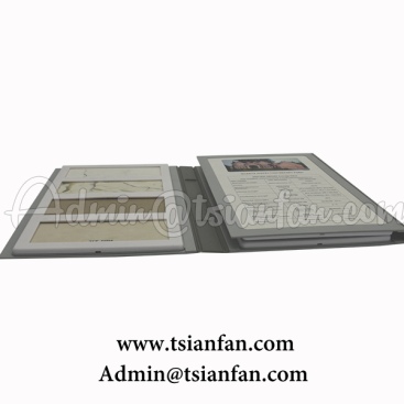 Plastic Material Stone Sample Book Quartz Stone Sample PY635