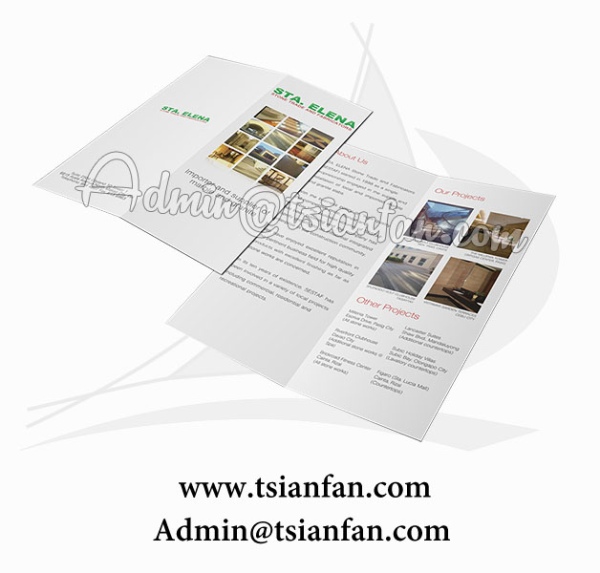 Creative Design Cosmetic Leaflet P624