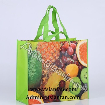 Laminated Foldable Shopping Non-woven Fabric Bag PG625