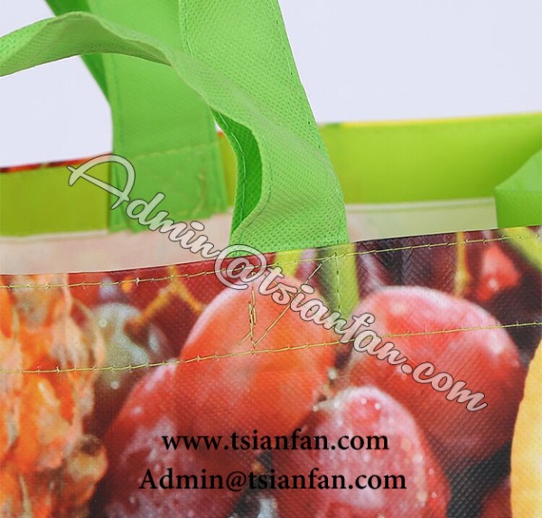 Laminated Foldable Shopping Non-woven Fabric Bag PG625