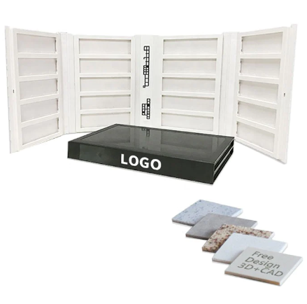 Aluminum Case Let Fabric Holder Tex Tile Cover Plastic Sample Product Catalogue Display Stone Sample Book